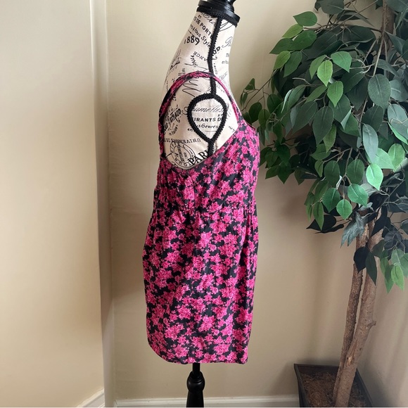 Decree Floral Cotton Strappy Sleeveless Top Pink Sz XL - Picture 7 of 16